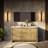 White Double Bath Vanity 60 In. W X 20 In. D, With White Quartz Top-117978718