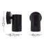 Logenita Matt Black Outdoor Armed Sconce