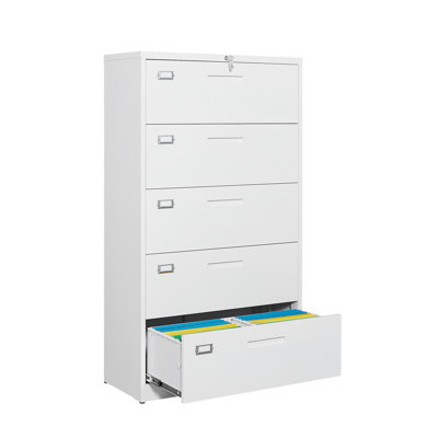 Izack 5-Drawer Vertical Filing Cabinet by Inbox Zero