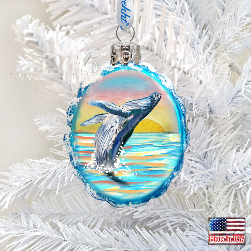 Keepsake 4'' Handmade Glass Holiday Shaped Ornament