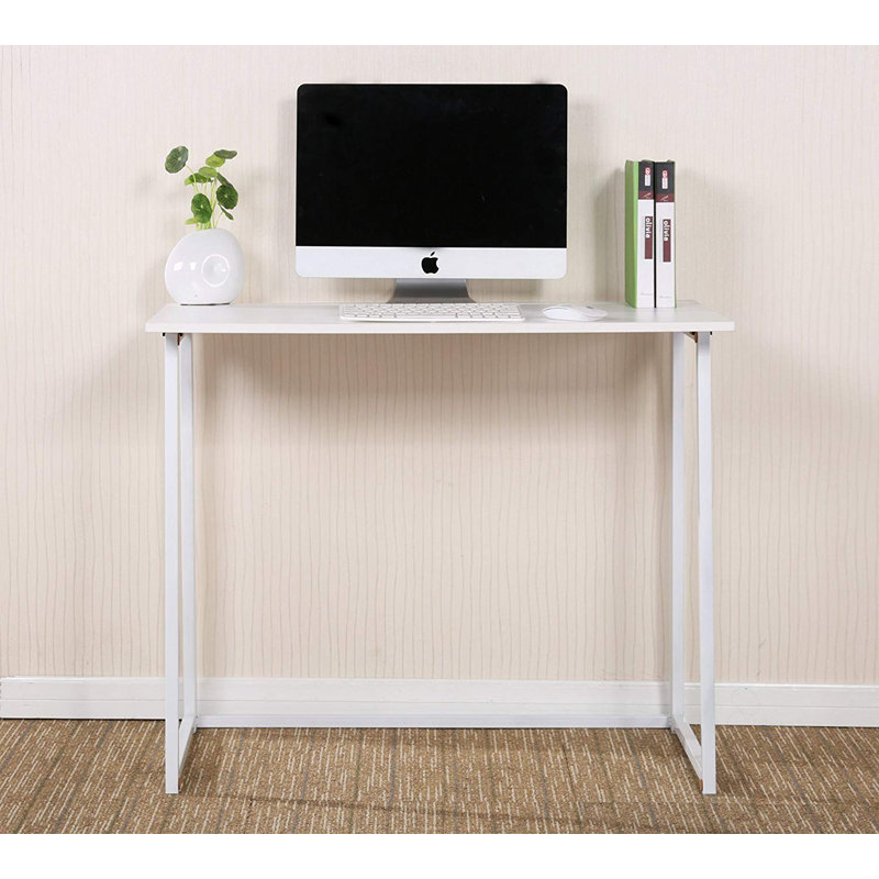 Tyonna Metal Base Writing Desk, White