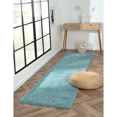 Shaggy Lush light blue Rug