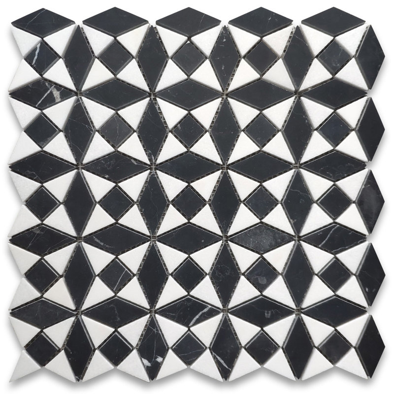 Carreau de mosaïque de marbre et de sol de taille aléatoire