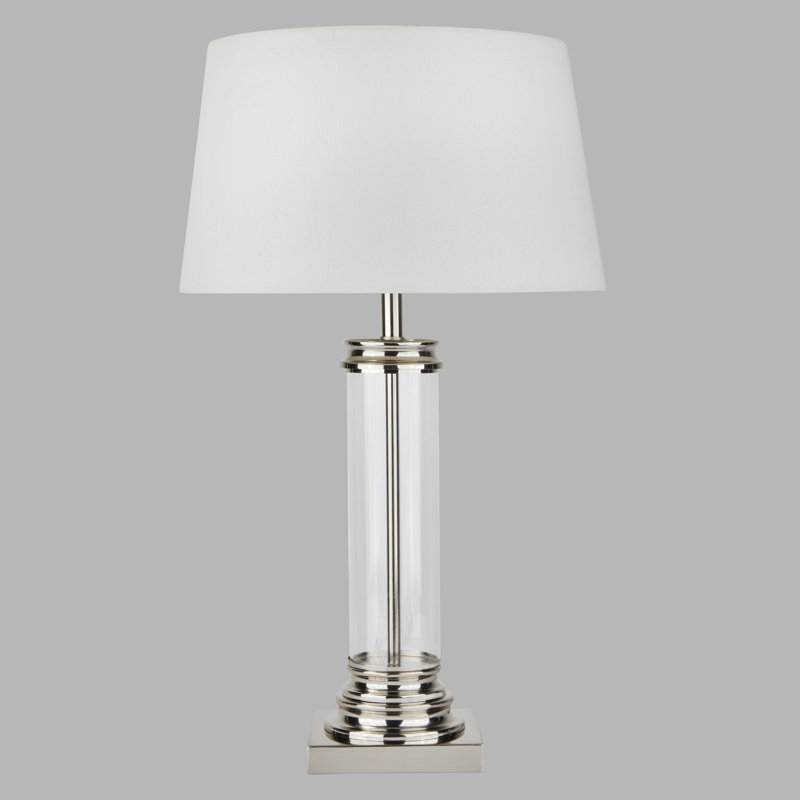 Aslan Table Lamp, Satin Silver
