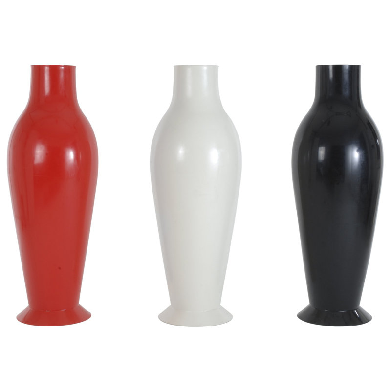 Misses Flower Power Floor Vase, Black