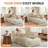 Big Bean Bag Lounger Chair for Adults, Large Foldable Floor Sofa Bed with Memory Foam, No Assembly Required for Living Room & Bedroom,Machine Washable Cover,Beige-1711837308