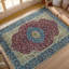 Bikaner Wool Oriental Area Rug in Red/Blue/Beige
