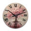 Horloge murale surdimensionnée en bois rose-2125271256