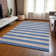 Smotherman Washable Striped Indoor / Outdoor Rug