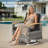 Meissalivve 8 Pieces Patio Furniture Sets, Pe Wicker Outdoor Conversation Sets With 2 Wood Armrests Swivel Rocker Chairs, 2 Ottomans, 2 Sofa And Dining Table (Black)-1452485428-1452485429