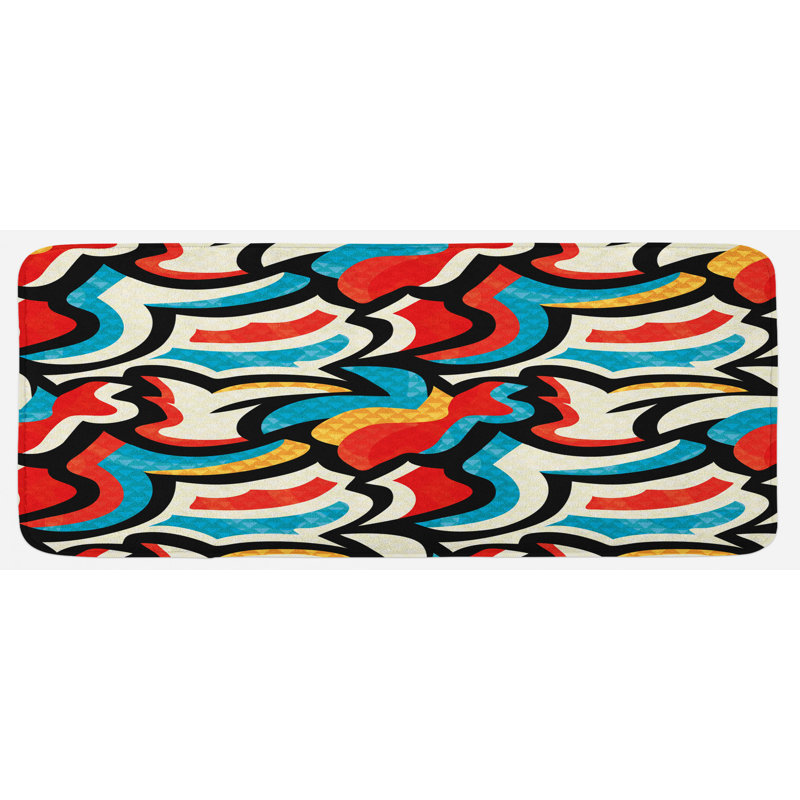 Modern & Contemporary Polyester Kitchen Mat