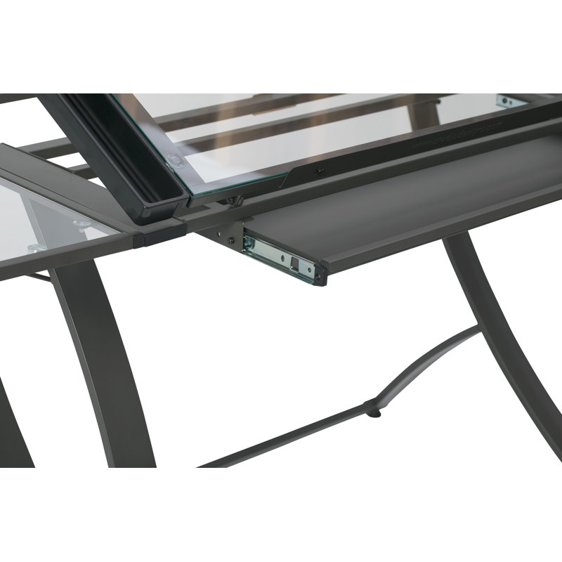 Table d'artisanat en verre Courson