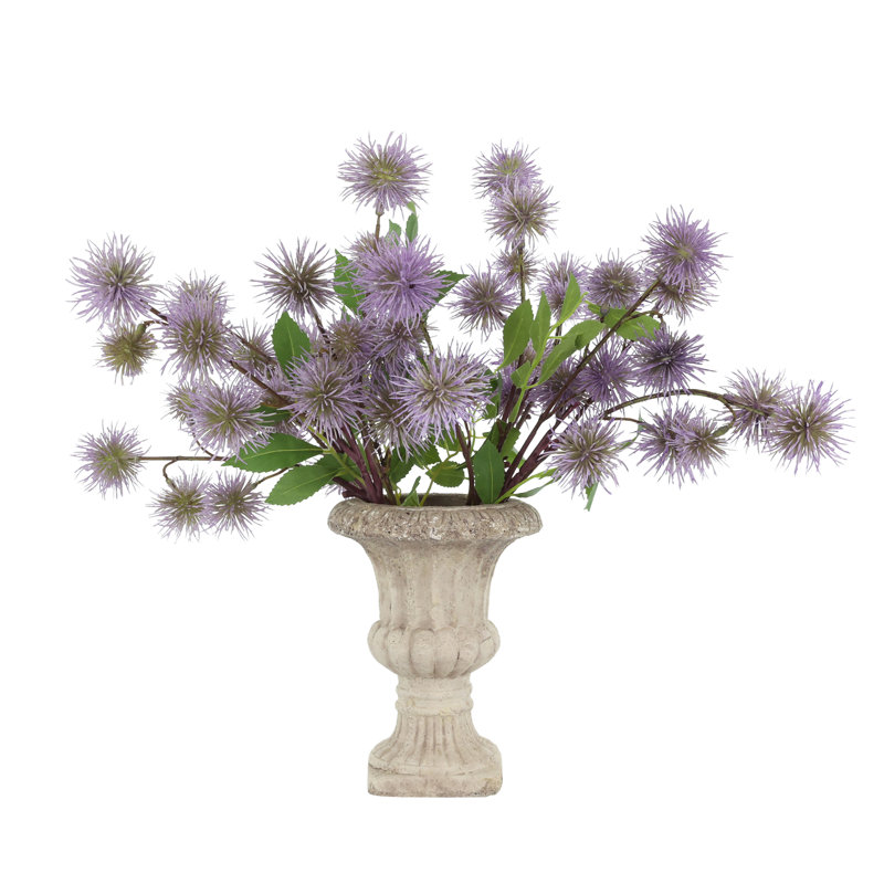 Thistle Arranged in a Ceramic Vase