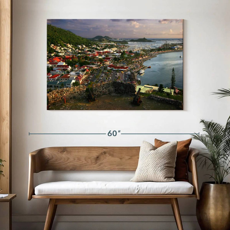 Marigot Seaside Town, 32" H x 48" W