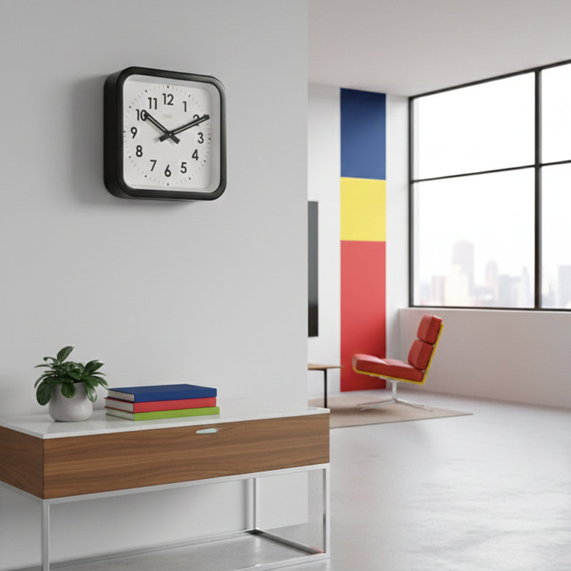 The Big Railway Black Indoor/outdoor Clock, Black