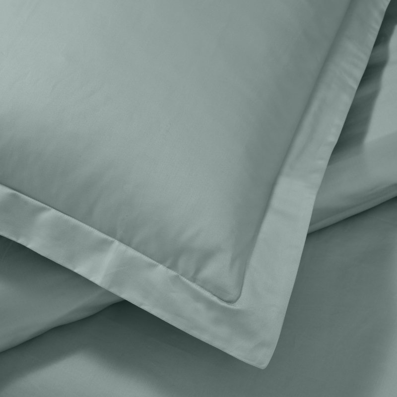 Mellark 1200 Thread Count Egyptian Cotton Solid Duvet Cover Set, Teal, King/California King Duvet Cover + 2 King Shams