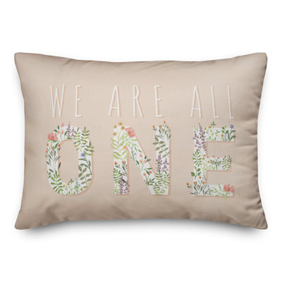 We Are All One Rectangular Pillow Cover & Insert