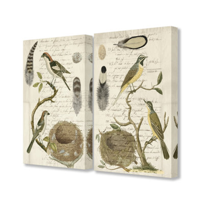 " Avian Journal Bird Illustrations " by Vision Studio 2 - Pieces