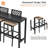 2 - Person Patio Dining Set with Rectangular Table , Cushions Included-387432140-387254661