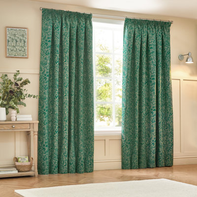 Amelianna Jacquard Pencil Pleat Curtains