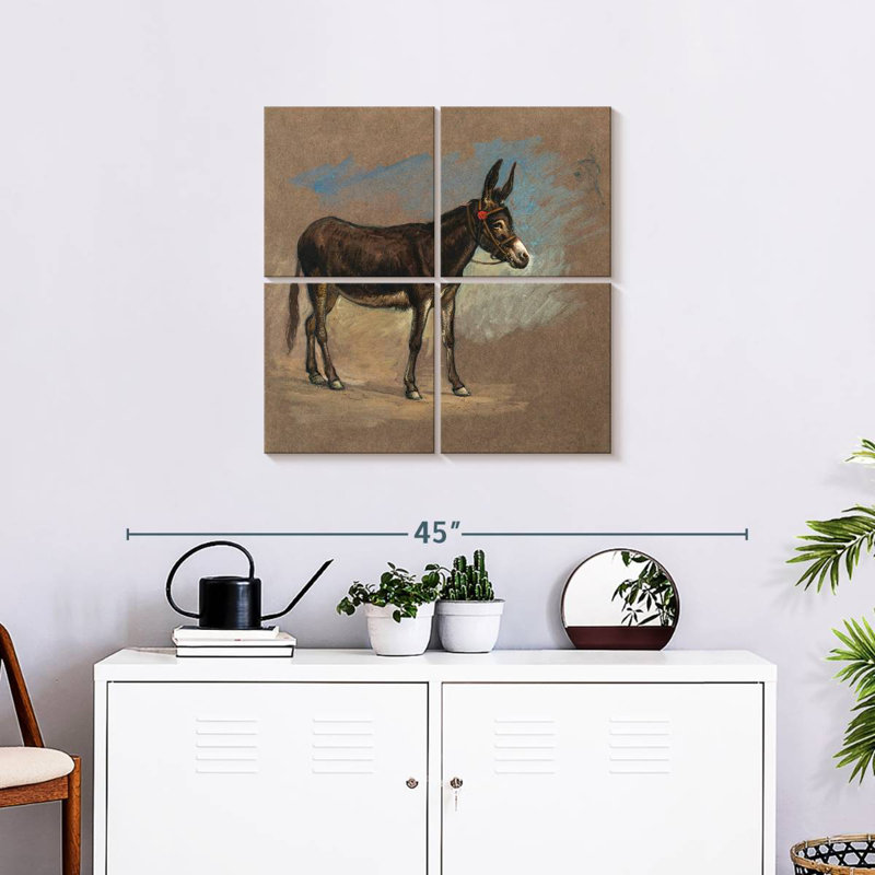 Brampt Study. A Mule, 26" H x 26" W