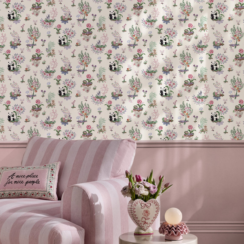 Cath Kidston Chihuahua Island Cream Wallpaper