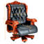 Fauteuil de direction en cuir véritable Pridemore-176107679