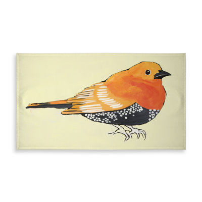 Little Orange Bird Tablecloth - Indoor/Outdoor Home Decor