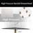 8" Metal Rain Shower Head With Handheld Spray Combo, Adjustable Extension Arm, 71 Inch Hose-125227265