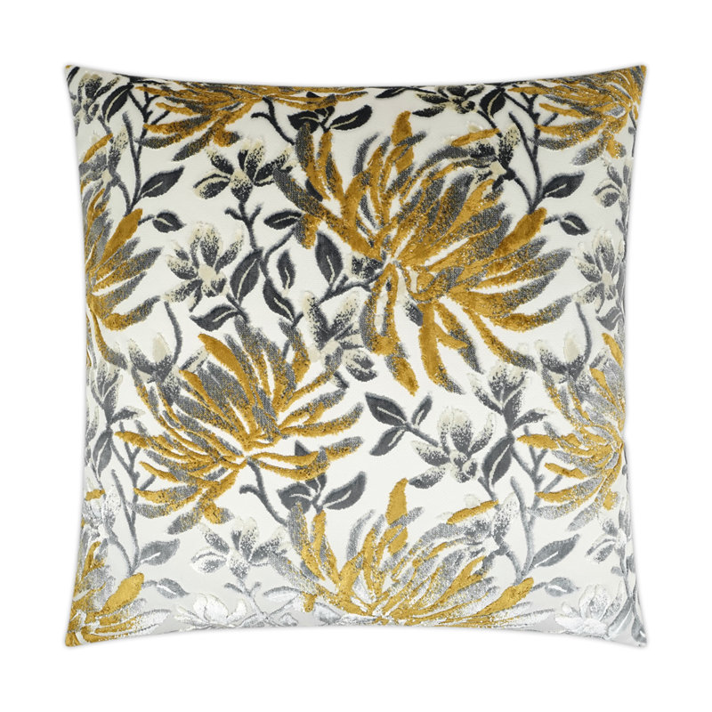 Sadah Pillow Cover & Insert, Mustard, Square 20"