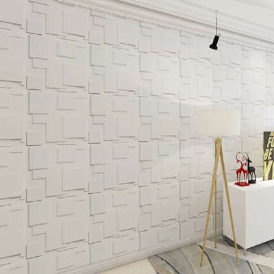 3D Fibre Decorative Wall Panels/Paintable Plant Fibre Design/Textured Eco Friendly Modern Wall Decor_CHOC