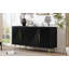 Buffet élégant avec motif géométrique ondulé