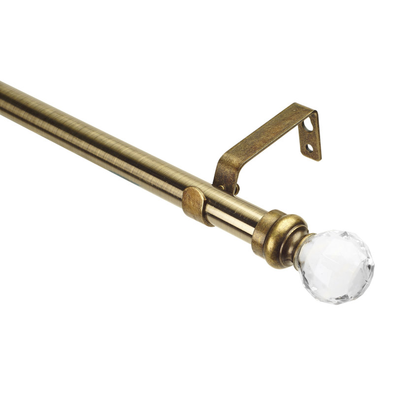 Tringle à rideaux simple réglable Beachlands Antique, 0,75 po x l 48 po x P 0,75 po