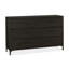 Taraji Six-Drawer Metal Leg Dresser In Vintage Coffee-1165077010