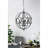 4 - Light Metal Chandelier, Hanging Light Fixture with Adjustable Chain for Kitchen Dining Room Foyer Entryway, Bulb Not Included
