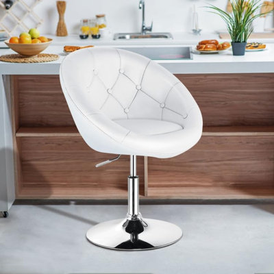 Swivel Counter Stool with Metal Frame