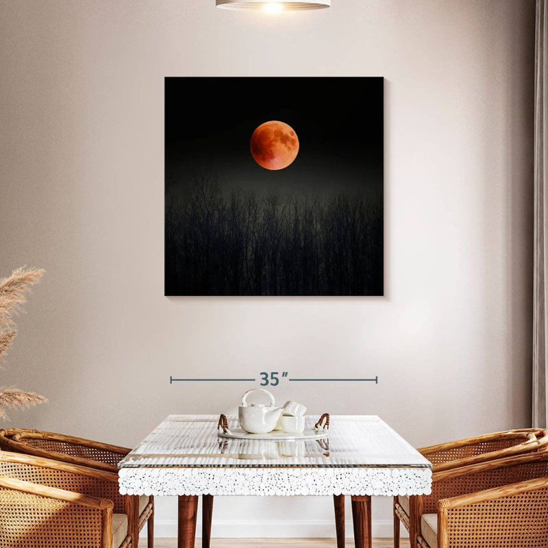 Oberle Mystical Blood Moon, 36" H x 36" W