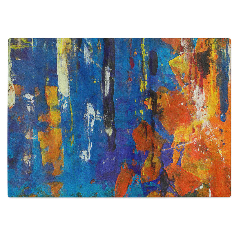 Tempered Glass Art Painting Vol.470 Chopping Board, 28.5 cm W x 20 cm L