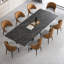 Table de salle à manger rectangulaire extensible en pierre frittée de 70,86 po à 102,36 po Charlana pour 8-10-1820111330