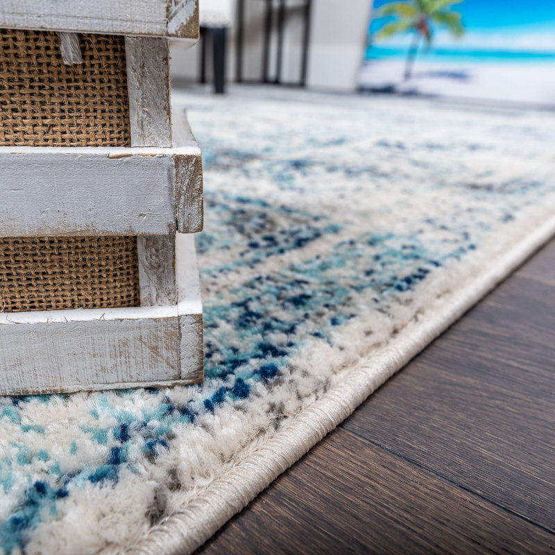Tapis bleu marine Ascutney, Rectangle 3 pi 11 po x 5 pi 11 po