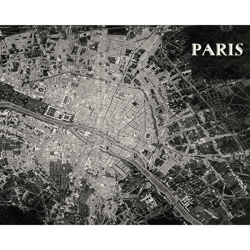 " Airplane Satellite View " on Canvas, H 48 po x l 60 po
