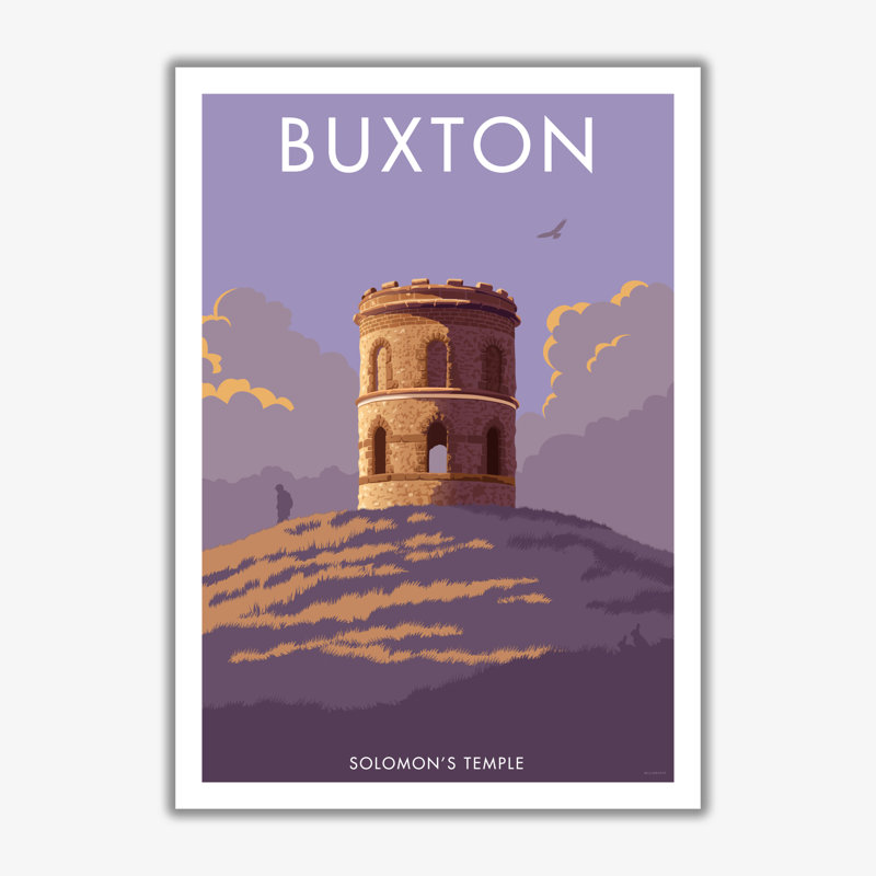 Buxton Solomon's Temple Derbyshire - Print, No Framed, 50cm H x 40cm W x 1cm D