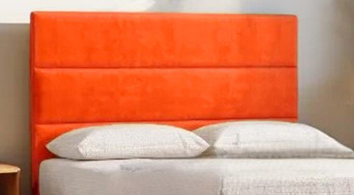 Upholstered Divan Bed, Orange, Single (3')
