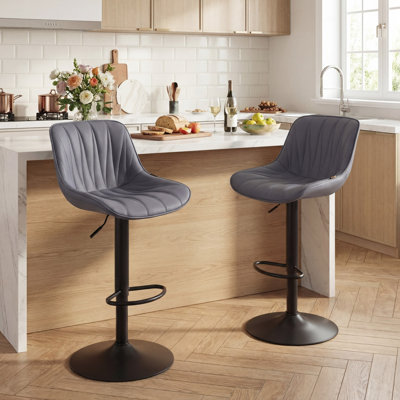 Tabourets de bar pivotants à hauteur réglable Modern