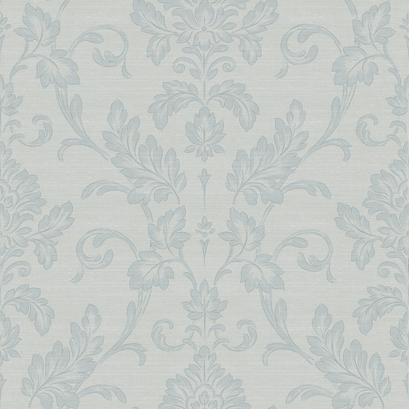 Rouleau de papier peint métallique L 33 pi x l 20,9 po N / A, Bleu clair