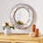 Mango Wood  / Aluminium Fitted  Round Mirror