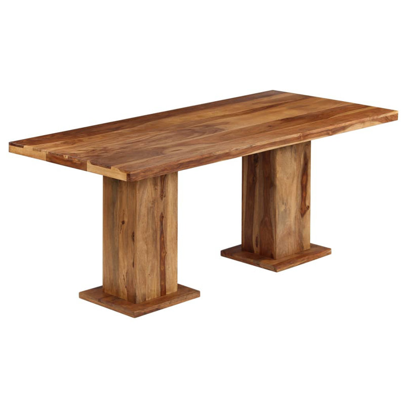 Dillman Solid Wood Dining Table, Dark Brown, H77 x L175 x W90cm