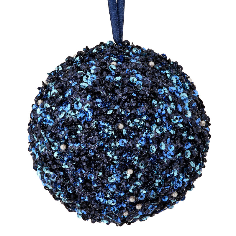 5" Sequin/Bead/Glitter Ball Ornament