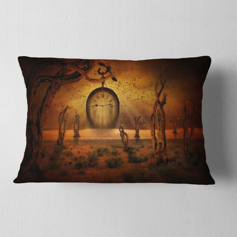 End of Time - Coussin imprimé abstrait