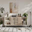 Buffet de rangement Mid-Century avec porte coulissante